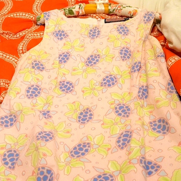 Ladies  vineyard Vines Pink's purples greens preppy fun dress size 6 - Picture 1 of 11